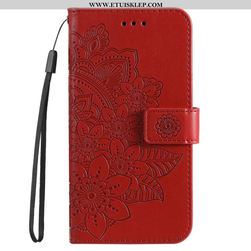 Etui Folio do Honor Magic 5 Lite z Łańcuch Paskowata Mandala